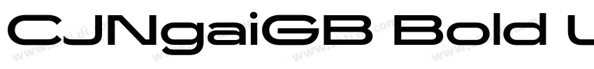 CJNgaiGB Bold U字体转换